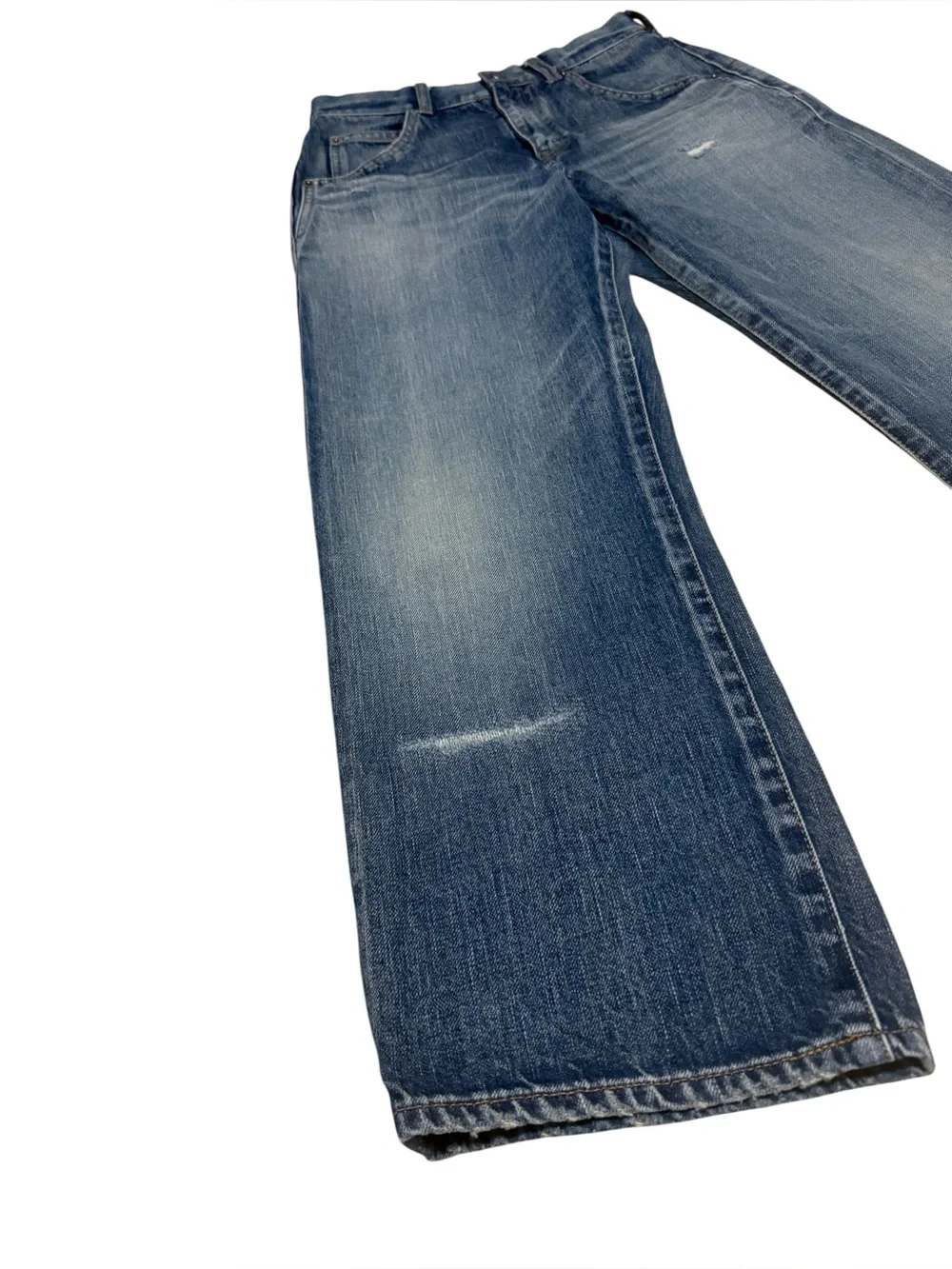 Saint Laurent 70's Cropped Denim 'Sandy Winter Blue' Size 28 165/66Y